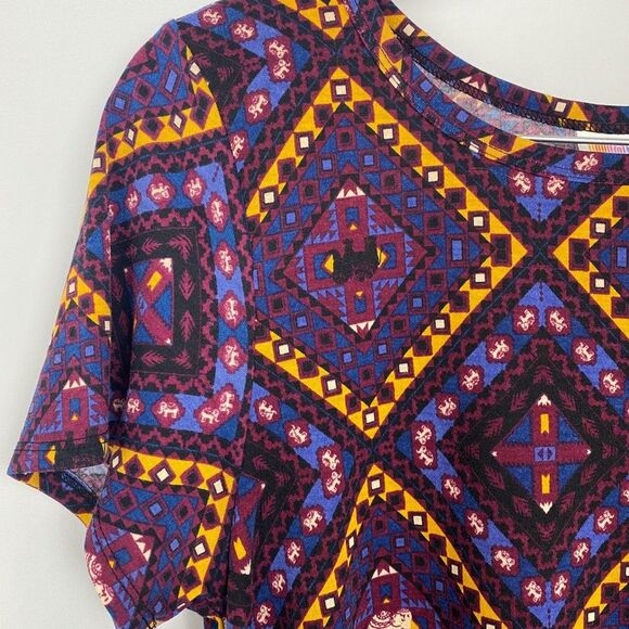 LuLaRoe Carly Dress, Elephant Print - Picture 4 of 11